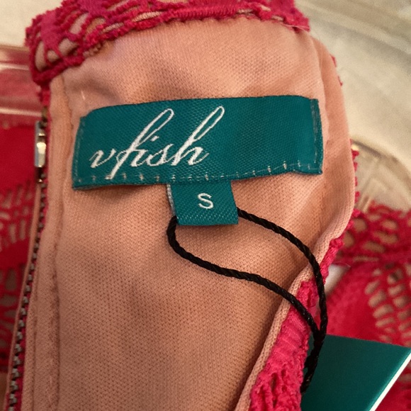 Pink lace midi dress - Picture 5 of 7